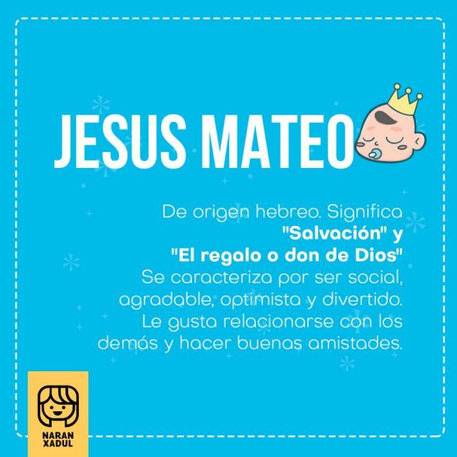 Significado Del Nombre Jesus Mateo